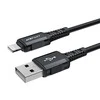 USB laidas Acefast C4-02 MFi USB-A iki Lightning 1.8m juodas