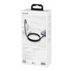 USB laidas Baseus Tungsten Gold Fast Data Type-C iki Type-C 100W 1.0m juodas CATWJ-01