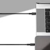 USB laidas Baseus Tungsten Gold Fast Data Type-C iki Type-C 100W 1.0m juodas CATWJ-01