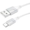 USB kabelis Borofone BX101 USB-A to USB-C 1.0m baltas