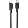 USB kabelis Borofone BX113 60W USB-C to USB-C 2.0m juodas