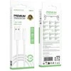 USB kabelis Borofone BX117 USB-A to Lightning 1.0m baltas