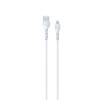 USB laidas Devia Kintone Lightning 1.0m baltas 5V 2.1A