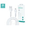 USB laidas Devia Kintone Lightning 1.0m baltas 5V 2.1A