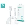 USB laidas Devia Kintone Lightning 1.0m baltas 5V 2.1A