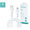 USB laidas Devia Kintone Type-C 1.0m baltas 5V 2.1A