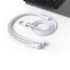 USB laidas Devia Smart 3in1 microUSB-Lightning-Type-C 1.2m baltas