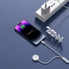 USB kabelis Dudao A12MAX-2in1 USB-C to iWatch/Lightning 20W 1.2m baltas