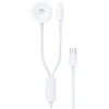 USB kabelis Dudao A12MAX-2in1 USB-C to iWatch/Lightning 20W 1.2m baltas