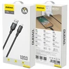 Dudao 3A 30W L3SL USB-A – Lightning kabelis Braided 1.2m – juodos spalvos