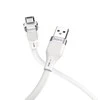 USB kabelis Hoco U72 Lightning 1.2m silikoninis baltas