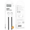 USB kabelis Hoco X104 60W USB-C to USB-C 2.0m juodas