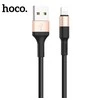 USB kabelis Hoco X26 Lightning 1.0m juodas-auksinis