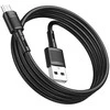 USB kabelis Hoco X83 USB-A to MicroUSB 1.0m juodas