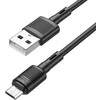 USB kabelis Hoco X83 USB-A to MicroUSB 1.0m juodas