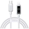 Kabelis Joyroom S-A55 StarFlight 30W USB-C – Lightning 1,2m – baltos spalvos