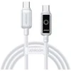 Kabelis Joyroom S-A55 StarFlight 100W USB-C – USB-C 1,2m – baltos spalvos