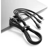 USB kabelis Joyroom S-A61 USB-A to USB-C/Lightning/MicroUSB 3.5A 1.2m juodas