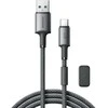 USB kabelis Joyroom SA-50 USB-A to USB-C 3A 1.2m tamsiai pilkas