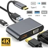 USB šakotuvas Reach USB-C to HUB PD + HDMI + VGA + USB 3.0