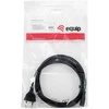 Equip Equip IEC-Stromkabel 2pin maitinimo kabelis -> C7 3m St/Bu juodas