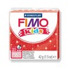 Polimerinis molis vaikams Fimo, blizgios raudonos spalvos, 42 g