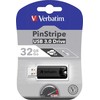 Freecom USB-Stick 32GB Verbatim 3.2 Pin Stripe Juodas retail