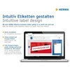 Herma HERMA 10775 etiketės spausdinimui Baltas Lipnios etiketės spausdinimui