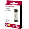 Kietasis diskas Transcend EXTERNAL SSD 512GB ESD310S USB - 10GBPS TYPE C/A Sidabrinis