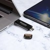 Kietasis diskas Transcend EXTERNAL SSD 512GB ESD310S USB - 10GBPS TYPE C/A Sidabrinis