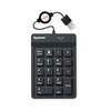 Klaviatūra KeySonic Nummernblock-TAS, Silikon, USB, BK, ACK-118BK