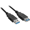 USB kabelis USB Sharkoon USB-A - USB-A,  2 m, 3.2 Gen 1 (3.1 Gen 1)