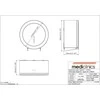 Mediclinics Tualetinio popieriaus laikiklis 230mm, satin finish