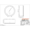 Tualetinio popieriaus dozatorius MEDICLINICS PR2789 Ø300mm, balta, 3 ritinių talpa