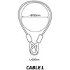 ZEFAL K-TRAZ CABLE L dviračio spyna