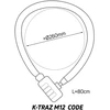 ZEFAL K-TRAZ M12 CODE dviračio spyna