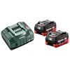 18V akumuliatorių rinkinys 2x 5.5Ah LiHD kroviklis, Metabo