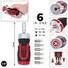6 in 1 Mini ratchet bit driver, 1/4´´, KS Tools