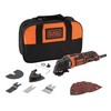 Black & Decker Daugiafunkcis elektrinis įrankis MT300SA2+11 priedų, krepšys, Juodas & Decker