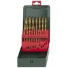 Grąžtas Grąžtų rinkinys metalui 1-10mm HSS-TIN, 19 vnt., Metabo