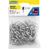 Kniedės, standartinės Al 4,0x8mm 100vnt, Rapid