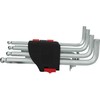 L-raktų šešiakampių komplektas 1,5-10mm, 10vnt, ilgi, KS Tools
