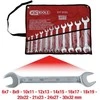 Raktų atvirais galais komplektas, 11vnt, 6x7-30x32mm, KS Tools