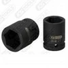 Šešiakampis perkusija galinė galvutė 1",short 55mm, KS Tools