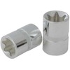 Torx lizdas 1/2" CHROMEplus,ant pakabinamos etiketės E18, KS Tools