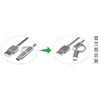 4Marts 4smarts Micro-USB &amp; USB Type-C Cable ComboCord 1m medžiaginis juodas