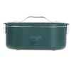 Adler | Heated Food Container | AD 4505g | Capacity 0.8 L | Material Nerūdijantis plienas/Plastic | Žalias