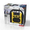 Adler | Construction radio with Bluetooth | AD 1911 | AUX in | Juodas/Geltona