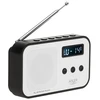 Adler | Digital radio PLL AM/FM | AD 1907 | Alarm function | Baltas/Juodas