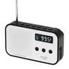 Adler | Digital radio PLL AM/FM | AD 1907 | Alarm function | Baltas/Juodas